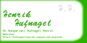 henrik hufnagel business card